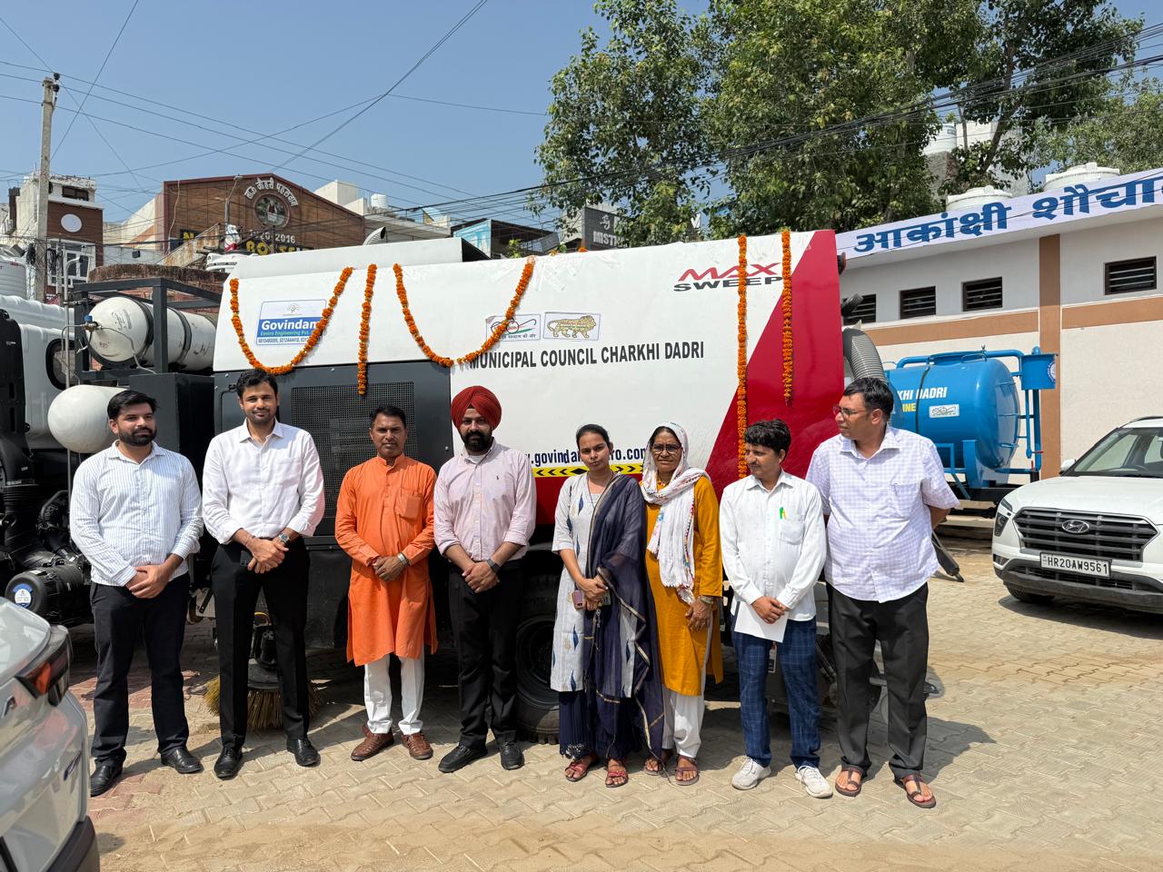 Inauguration of Road Sweeping Machine